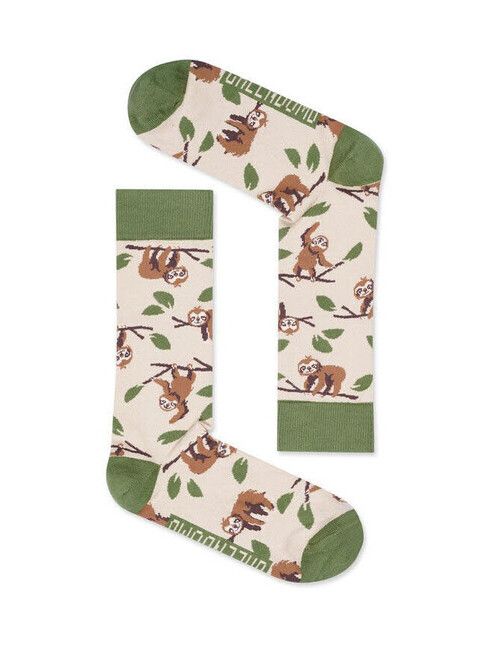 GreenBomb Socken Animal Sloth beige