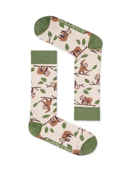 GreenBomb Socken Animal Sloth beige