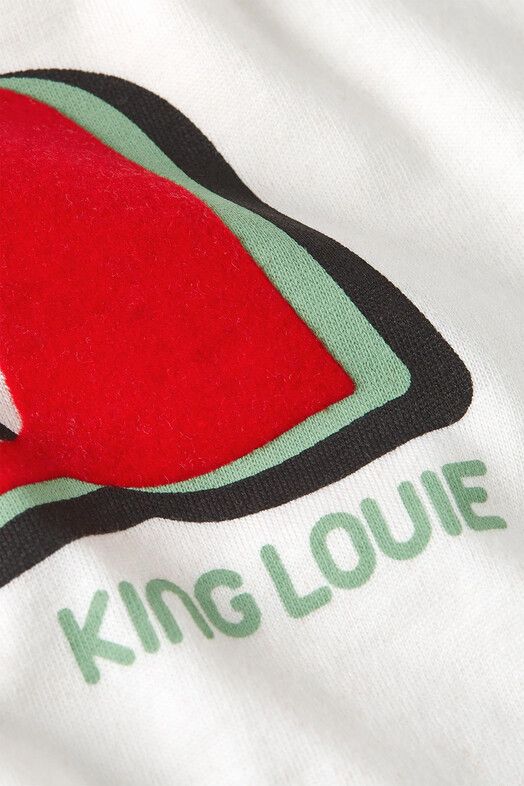 King Louie T-Shirt&#x20;Logo&#x20;Tee&#x20;Placement&#x20;Print&#x20;cream