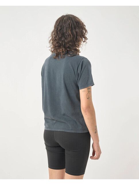 Cleptomanicx T-Shirt Ligull Washed Basic Tee blue graphite
