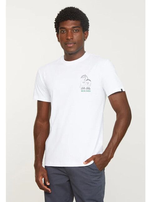 Recolution T-Shirt Agave Moin Cèri white