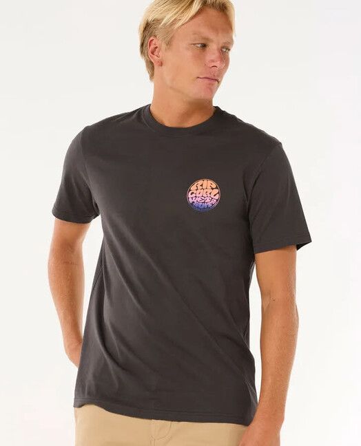 Rip Curl T-Shirt&#x20;Wettie&#x20;Passage&#x20;Icon&#x20;washed&#x20;black