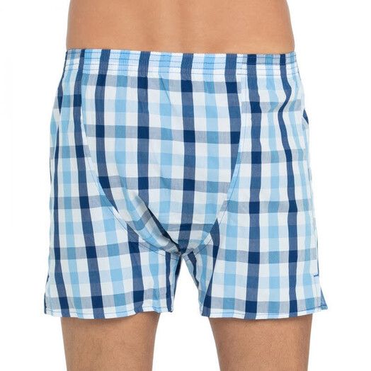 Deal Boxershort&#x20;Check&#x20;blau&#x2F;wei&#x00DF;&#x20;kariert