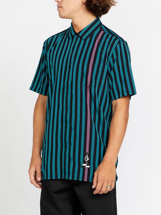 Volcom Hemd&#x20;Schroff&#x20;X&#x20;Volcom&#x20;Stripe&#x20;dusty&#x20;aqua