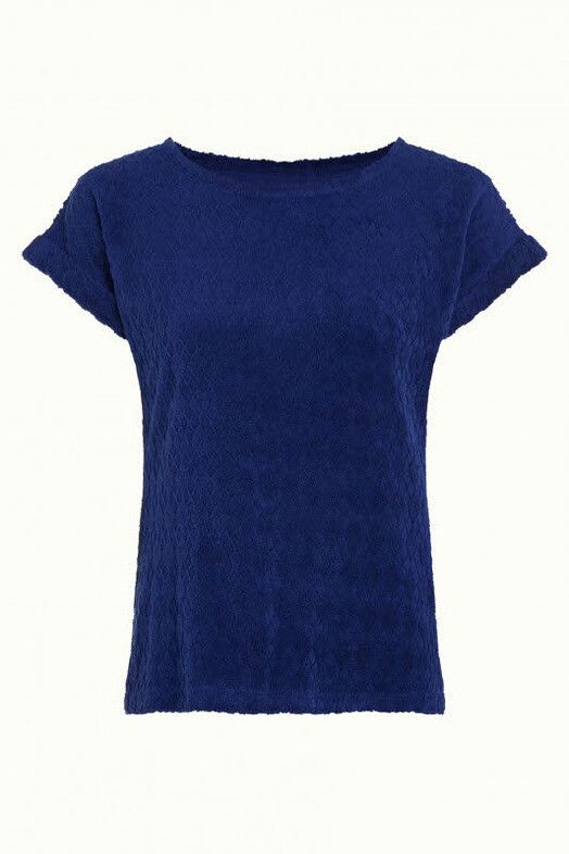 King Louie T-Shirt&#x20;Aria&#x20;Top&#x20;Wilma&#x20;Terry&#x20;dazzling&#x20;blue