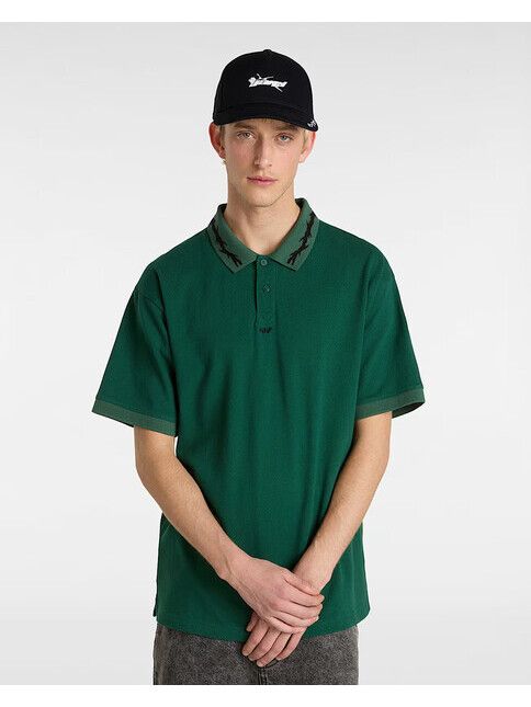 Vans T-Shirt Skate Mesh Polo rain forest