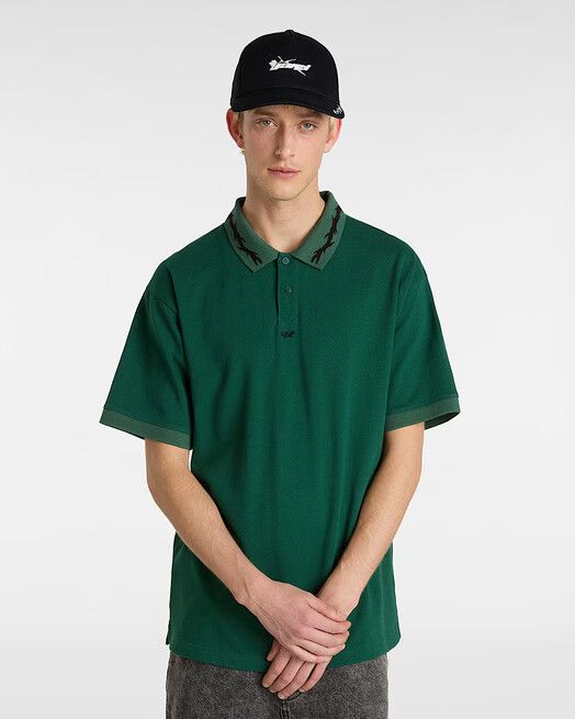 Vans T-Shirt&#x20;Skate&#x20;Mesh&#x20;Polo&#x20;rain&#x20;forest