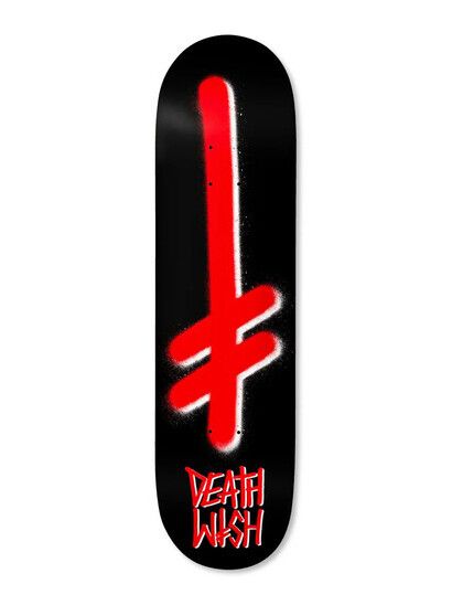 Deathwish Skateboard Gang Logo black red 8.25
