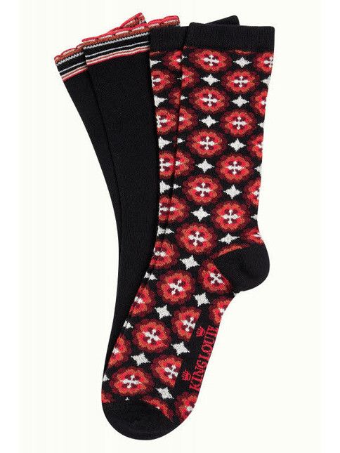 King Louie Socken Socks 2-Pack Tortola black