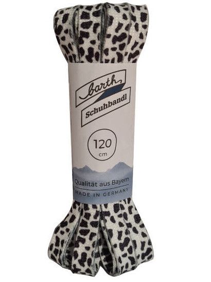 Barth Schuhbandl Schnürsenkel Leopard Schwarz/Weiß