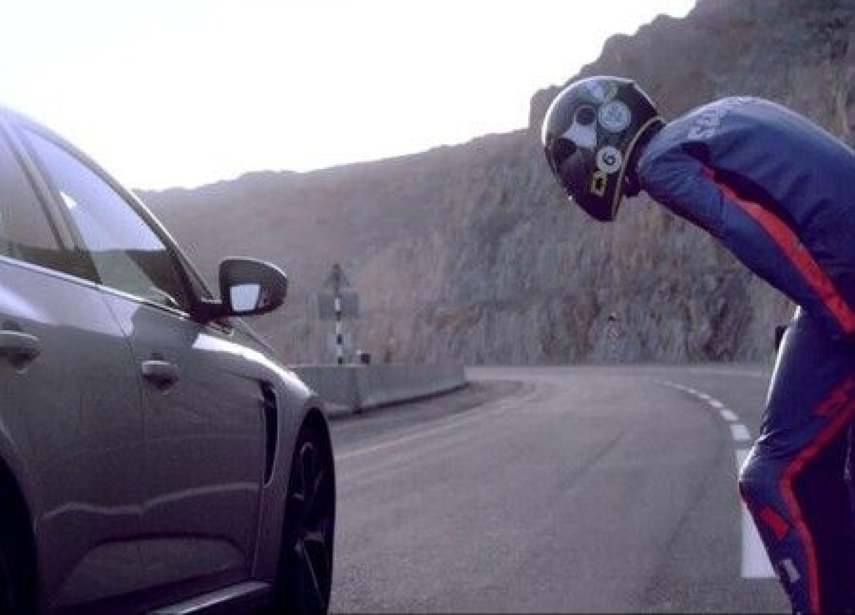 Auto vs. Longboarder: Renault Megane R.S. Ready for The Region