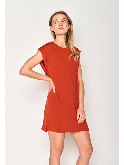 GreenBomb Kleid Lay Basic clay red