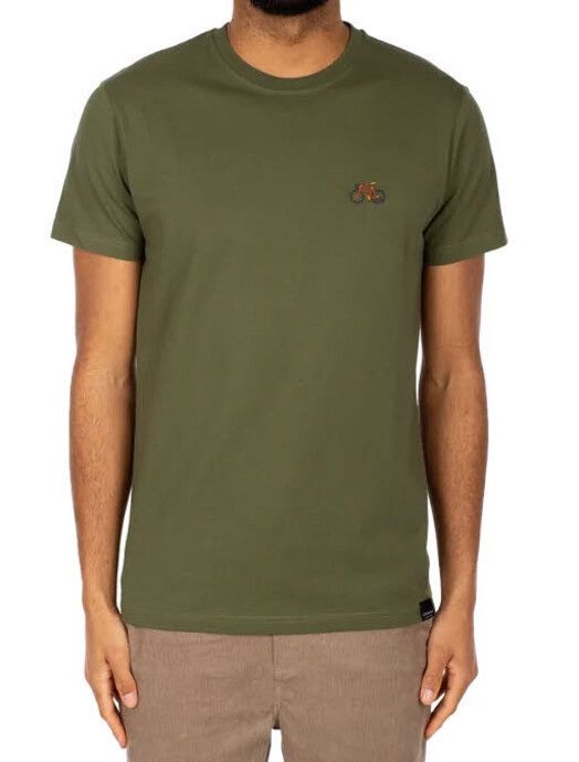 iriedaily T-Shirt&#x20;Peaceride&#x20;Emb&#x20;Tee&#x20;dark&#x20;olive