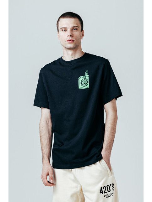 The Dudes T-Shirt Too Short Smokes Neon black