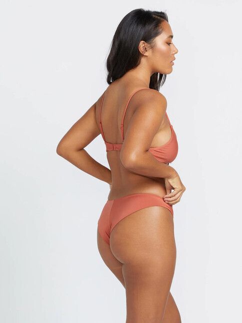 Volcom Bikini Simply Seamless Cheekini rosewood