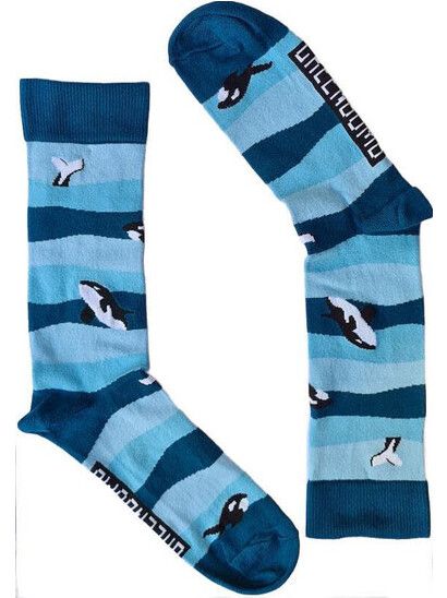 GreenBomb Socken Animal Orca blue