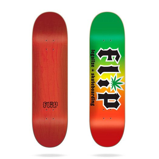 Flip Skateboard&#x20;HKD&#x20;Legalize&#x20;Rasta&#x20;8.25