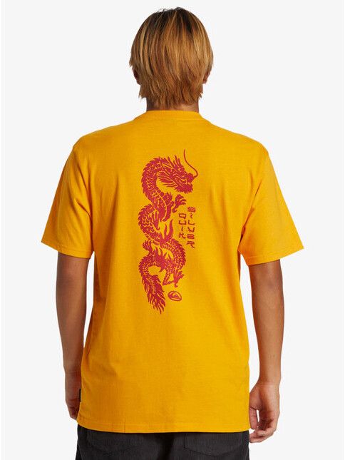 Quiksilver T-Shirt Dragon Fist Moe radiant yellow