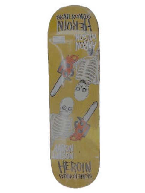 Heroin Skateboard Chainsaw Skeletons SYM AW 8.5