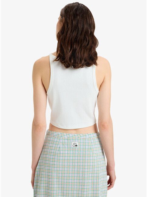 Quiksilver Women Top Penida Crop Tank snow white