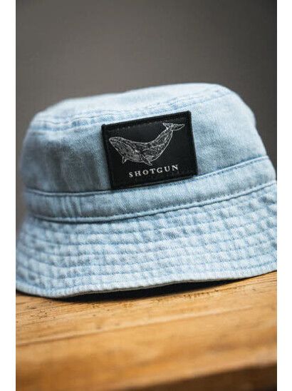 Shotgun Hut Bucket Denim Hat Wal light denim