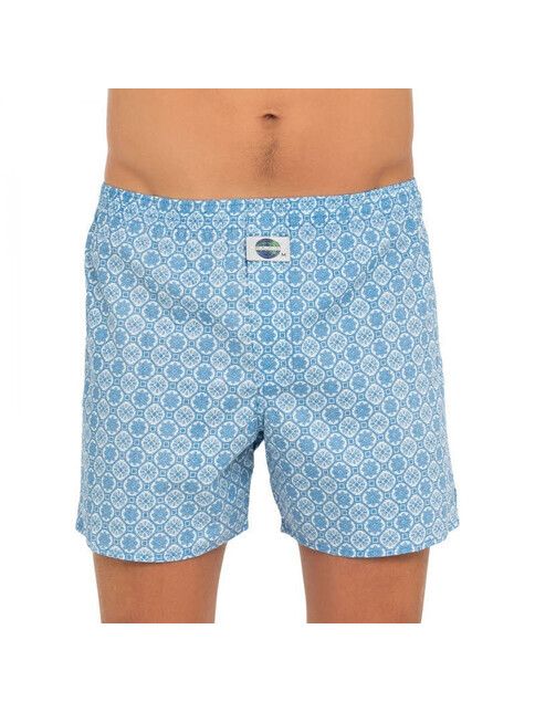 Deal Boxershort Mosaik blau