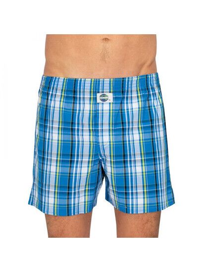 Deal Boxershort Check blau/gelb