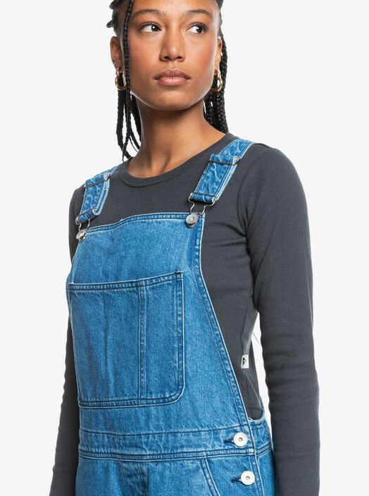 Quiksilver Women Hose&#x20;UNI&#x20;Classic&#x20;Jeans&#x20;Overall&#x20;estate&#x20;blue