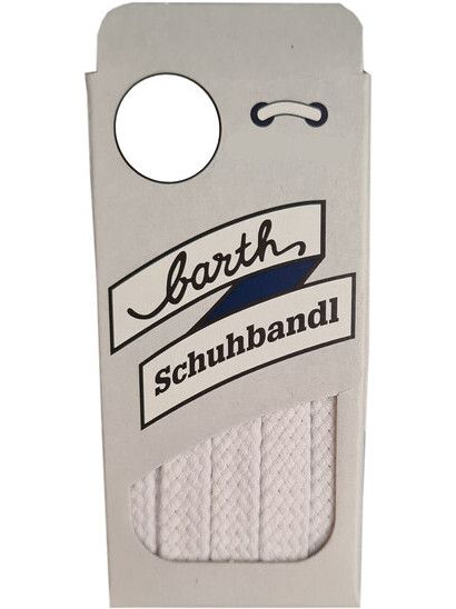 Barth Schuhbandl Schnürsenkel Sport flach weiß