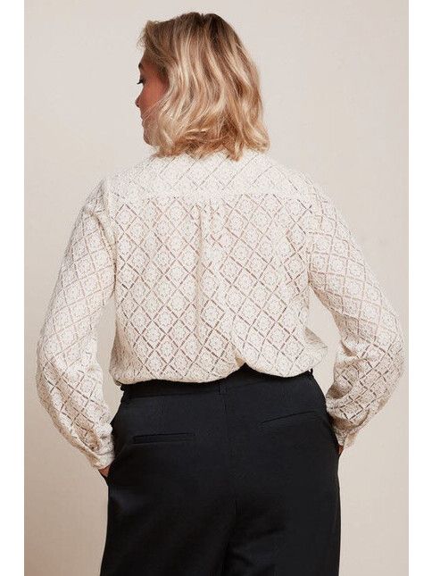 King Louie Blouse Maisie Blouse Artiste Lace ivory