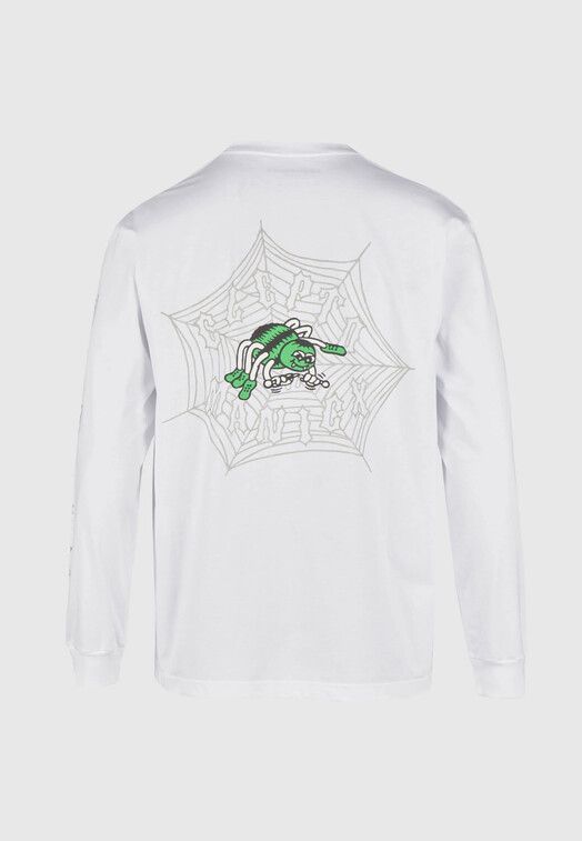 Cleptomanicx Longsleeve&#x20;Spiderweb&#x20;white