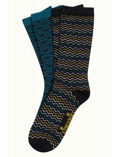 King Louie Socken Socks 2-Pack Bondi black