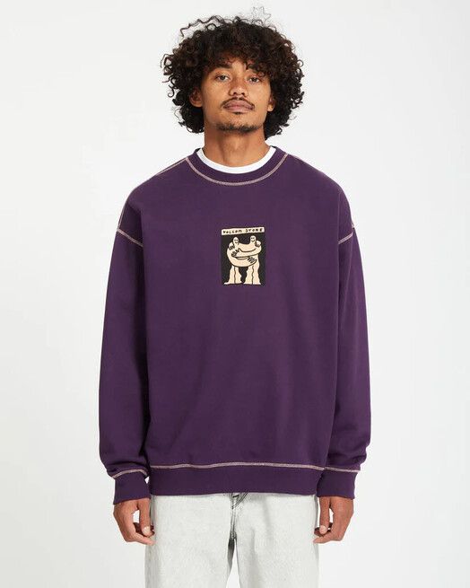 Volcom Sweater&#x20;Podcol&#x20;Crew&#x20;grape&#x20;royale