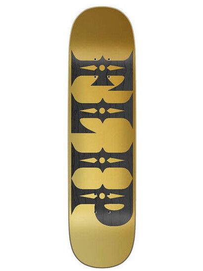 Flip Skateboard Team How Logo Gold 8.0x31.39