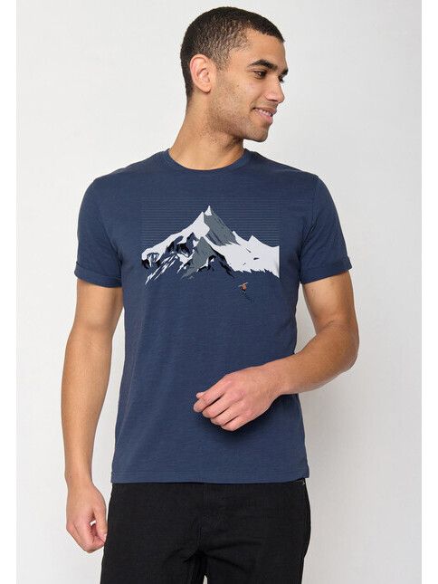 GreenBomb T-Shirt Nature Mountain Ski Roll navy