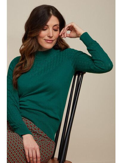 King Louie Pullover Agnes Top Club antique green
