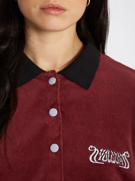 Volcom Pullover&#x20;Velroots&#x20;Polo&#x20;burgundy