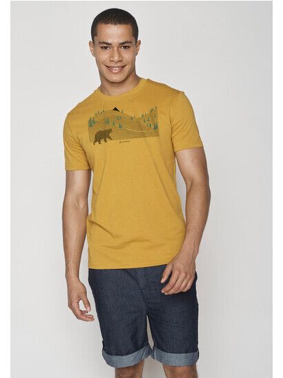 GreenBomb T-Shirt Animal Bearland ochre