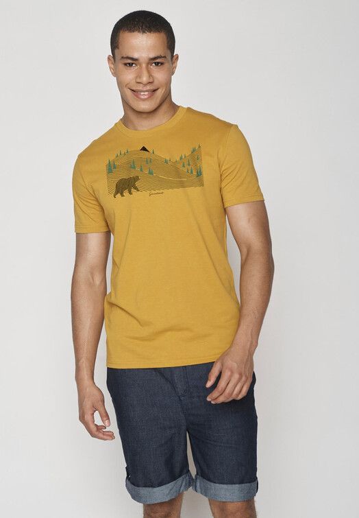 GreenBomb T-Shirt&#x20;Animal&#x20;Bearland&#x20;ochre