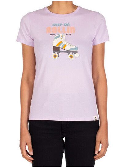 iriedaily T-Shirt Keep Rollin Tee lilac
