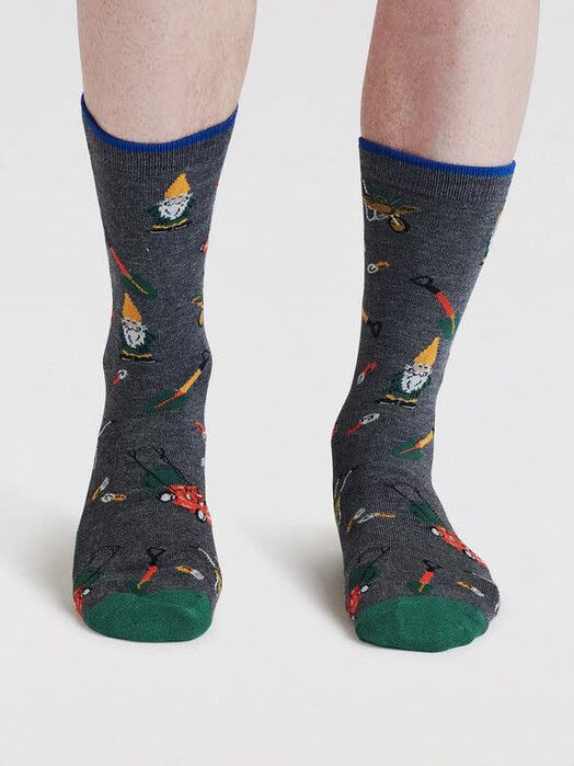 Thought Socken&#x20;Greyson&#x20;Garden&#x20;Gnome&#x20;Socks&#x20;dark&#x20;grey&#x20;mar