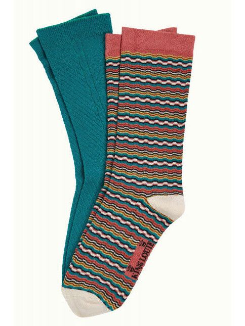 King Louie Socken Socks 2-Pack Surfbird ponderosa green