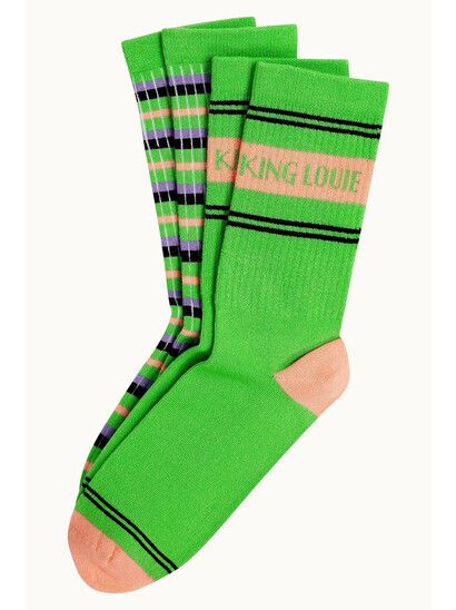 King Louie Socken Socks 2-Pack Logo jasmin green