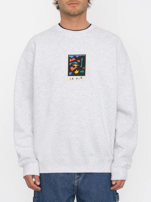 Volcom Sweater&#x20;Arthur&#x20;Longo&#x20;Crew&#x20;bone&#x20;heather