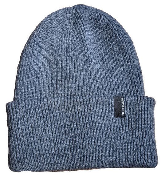 Shotgun M&#x00FC;tze&#x20;Beanie&#x20;Big&#x20;Cuff&#x20;Mini&#x20;Logo&#x20;grey