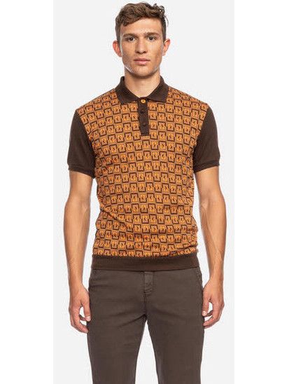 Atomic T-Shirt Enzio GOTS Polo braun/orange