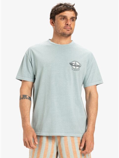 Quiksilver T-Shirt Wake Up World chinois green