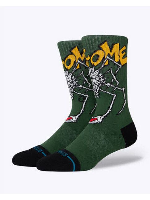 Stance Socken Welcome Wilbur Crew green