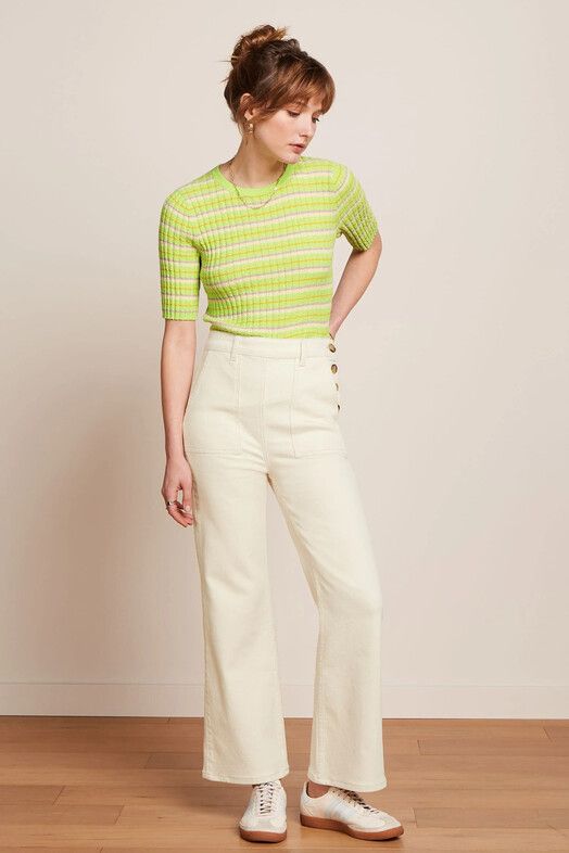 King Louie Pullover&#x20;Agnes&#x20;Rib&#x20;Top&#x20;paradise&#x20;green