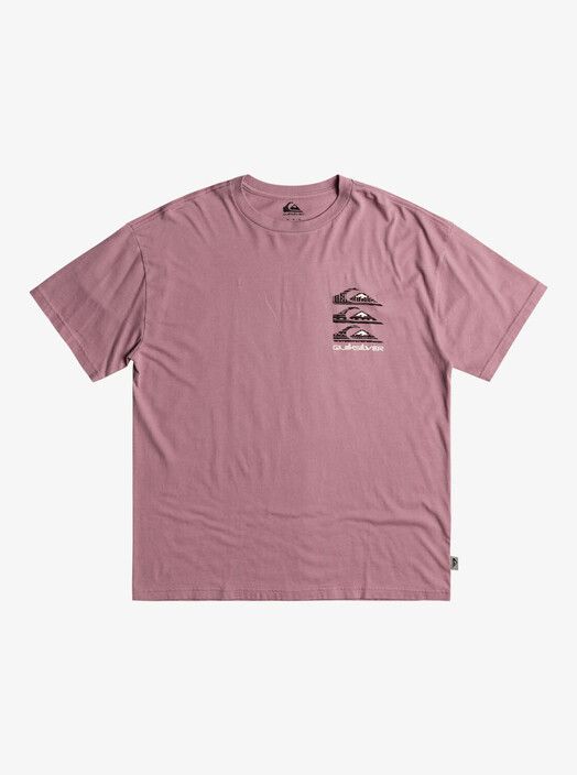 Quiksilver T-Shirt&#x20;Vertical&#x20;Logos&#x20;purple